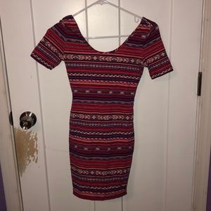 Tribal Print Bodycon Dress